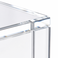 Vitrine de présentation de montres sur pied en acrylique, 8 emplacements, vitrine transparente avec coussin en velours, pour bijouterie, boutique, OEM ODM CALIC