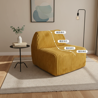 Canapé modulaire compact pour une personne, idéal pour le salon, vente en gros