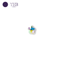 Mode fleur fantaisie verre pierres cristal Hotfix strass support plat bricolage ongles strass
