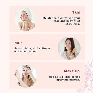 Fournisseur d'huiles essentielles Hydrolat de rose 100% pur Eau florale naturelle en spray <span class=keywords><strong>pour</strong></span> cheveux, peau, corps, visage Eau de rose de Damas en vrac - Product Image 4