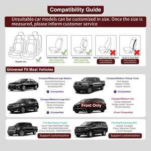โรงงาน EKR ผลิตเบาะหนัง 5 มิติ คุณภาพสูง กันน้ำ สำหรับรถยนต์ Auris Avalon รุ่น 5 ที่นั่ง ชุดเต็ม ครอบคลุมทุกฤดู - Product Image 5
