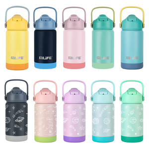 12oz Child Double Wall Stainless Steel Thermal <strong>Bottle</strong> Vacuum Insulated <strong>Toddlers</strong> 350ml Cartoon Kids <strong>Water</strong> <strong>Bottle</strong> With Straw - Product Image 4