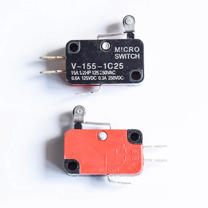 Microinterruttore corsa 15A finecorsa V-151-1C25 / <span class=keywords><strong>152</strong></span> / 153 / 154 / 155 / 156 pulsante SPDT rullo momentaneo manico lungo - Product Image 6