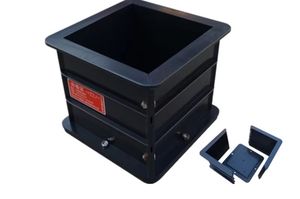 Kubus Beton Plastik ABS 150*150*150mm untuk Cetakan Uji, Dukungan Kustomisasi OEM, Peralatan Laboratorium Plastik untuk Blok Beton Bata - Product Image 3