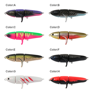 NUEVO OEM 23g 115mm Señuelo de lápiz flotante Hélice de superficie de agua de <span class=keywords><strong>tres</strong></span> secciones Cebos duros flotantes Topwater Bass Lure - Product Image 4