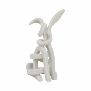 Scultura moderna minimalista in poliresina a forma di animale per decorare la casa, l'ufficio, il soggiorno, il bagno e gli scaffali. - Product Image 2