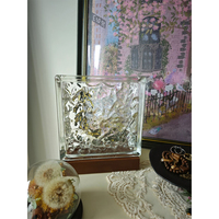 Brique de verre creuse transparente LED, lumière décorative moderne, pour cuisine, salle de bain, extérieur, hôtel, salon, avec télécommande