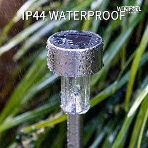 Lámpara Solar de Jardín de Acero Inoxidable, Clásica, para Camping, con Estaca para el Suelo, Impermeable, Decoración para Exteriores - Product Image 5