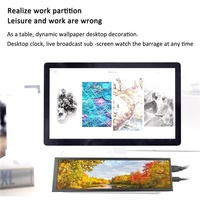 Écran LCD portable IPS tactile ultra-large de type barre 4K de 6,9/7,9/8,8/11,3/12,6/14,1 pouces pour ordinateur PC portable