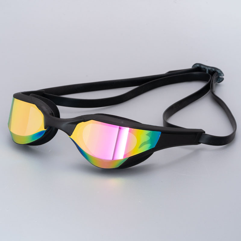 Gafas de natación de carreras para adultos, lentes de natación de triatlón con espejo al aire libre, para agua abierta