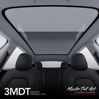 Film Pintar Hitam untuk Sunroof Mobil Elektrik 3MDT Tesla Model 3/Y PW85 Anti UV Self Healing Garansi 2 Tahun Grosir Langsung