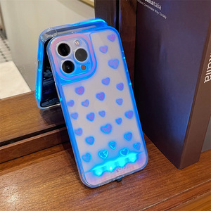 Nouvelle <span class=keywords><strong>coque</strong></span> de téléphone rose à écran intégral avec cœurs pour <span class=keywords><strong>iPhone</strong></span> 17 16 15 Pro Max, avec fonction d'<span class=keywords><strong>induction</strong></span> vocale et flash d'appel entrant - Product Image 1