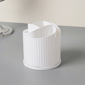 Rotating Pen Holder <b>Makeup</b> Organizer Plastic Cosmetic Brush Storage Cup Countertop Vanity Desktop Rack - Product Image 5