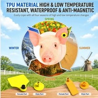 Etiqueta de Identificación Animal de TPU a Precio de Fábrica, Etiqueta RFID para Orejas de Ganado, Cerdos y Animales de Granja