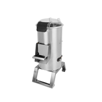 Machine commerciale industrielle électrique automatique en acier inoxydable pour éplucher et laver les pommes de terre, fruits et légumes, avec épluchage rapide et sans dommages