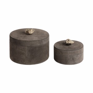 Decorative <b>Round</b> Storage <b>Boxes</b> with Lid for Home Decor Jewelry Keepsake Organizer Stylish Interior Accessory - Product Image 4