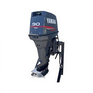 Moteur hors-bord Yamaha 90 CV 2 temps de 2001, d'occasion, à arbre de 20 pouces, 405 heures, avec équipement, prêt à être expédié – Vente Flash - Product Image 1