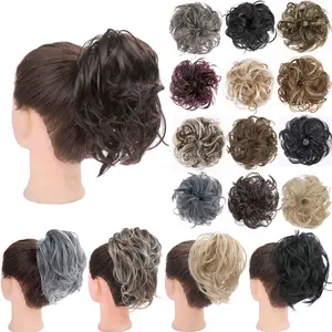 popular large synthetic Hair Bun Synthetic Messy Hair chignon Curly Chignon for Women