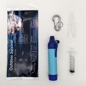 Paille filtrante à eau de survie en plein air avec logo personnalisé, bouteille d'eau portable, purificateur, kit multicolores pour la randonnée et le <span class=keywords><strong>camping</strong></span> - Product Image 5