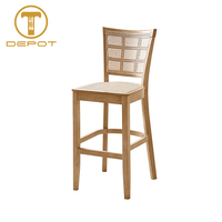 Chaise de salle à manger en bois massif, structure entièrement en bois, sans rembourrage, chaise en bois pour la maison et les restaurants