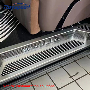 Pedale di Benvenuto in Alluminio di Lusso per Modifica Interni Van, Decorazione e Protezione per <span class=keywords><strong>Mercedes</strong></span> Benz Classe <span class=keywords><strong>V</strong></span>, <span class=keywords><strong>Vito</strong></span>, Sprinter - Product Image 1
