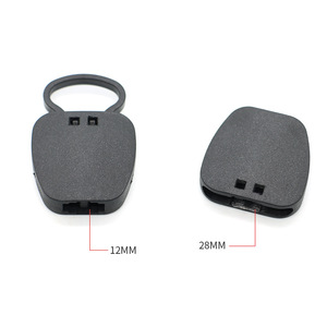 Hebilla de ajuste de cinta para asiento de cochecito, tipo cuadrado grande de plástico L165-12*28MM, multifunción para asientos de coche de bebé - Product Image 3
