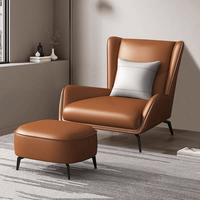 Fauteuil de salon modulaire moderne relaxant en cuir synthétique, ensemble de canapé de bureau, fauteuil inclinable de loisirs pour le salon, écologique