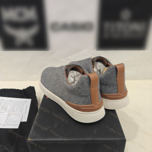 Zapatos Casuales de Cuero de Diseño Italiano Original de Lujo, Cómodos y Versátiles, Zapatos Deportivos Casuales para Hombre, Zapatos de Skateboard - Product Image 3