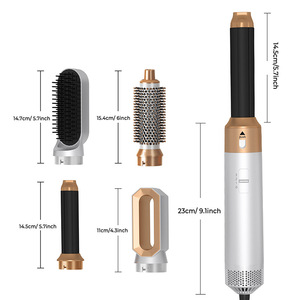 Sèche-cheveux et styler professionnel 5-en-1 700W pour salon, kit boucleur automatique + diffuseur + <span class=keywords><strong>brosse</strong></span> <span class=keywords><strong>chauffante</strong></span>, fonction ionique, plusieurs températures pour hôtels et salons - Product Image 4