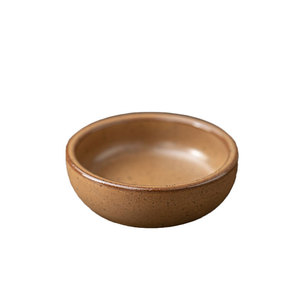 Tazones pequeños de cerámica con esmalte craquelado retro, hechos a mano, para servir comida, uso doméstico. - Product Image 5