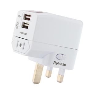 อะแดปเตอร์แปลงไฟแบบ USB สำหรับเดินทาง ใช้ได้ทั่วโลก พร้อมฟิวส์คู่ ไฟแสดงสถานะ 2 ดวง  ถอดแยกได้  ที่ชาร์จโทรศัพท์มือถือแบบ 2 <span class=keywords><strong>in</strong></span> 1  พร้อมแก้วน้ำสำหรับเดินทาง - Product Image 5