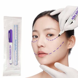 Pennarello Chirurgico Professionale KHY, Sterile, Non Tossico, Permanente, con Righello di Carta, Impermeabile, per Tatuaggi Medici - Product Image 1