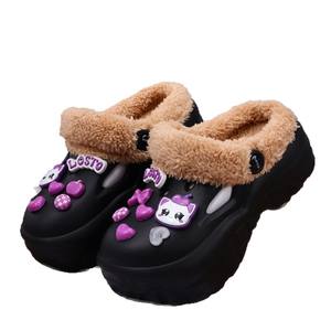 Zapatillas de Casa Balice Kitten de Algodón Beige, Gruesas, Antideslizantes, de EVA, Cálidas y Cómodas para Mujer - Product Image 3