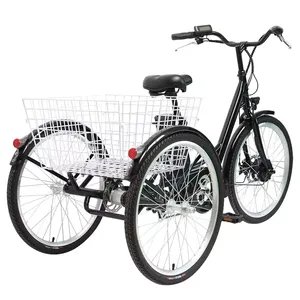 TXED batteria al litio 36V e cargo bike in lega di alluminio triciclo elettrico per adulti food delivery bike - Product Image 4