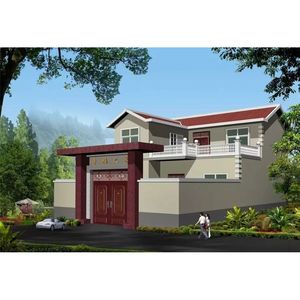 Villa Prefabricada Bozhong, Estructura de Acero Ligero, Diseño Chino, Solución Integral de Construcción en Yunnan, Instalación In Situ - Product Image 1