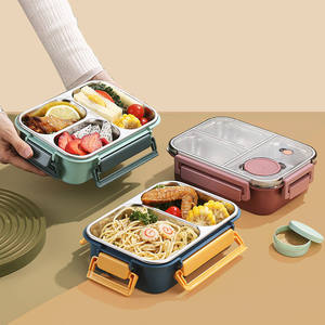 BPA Free Bento Lunch Box Bento Box contenitori per cibo da pranzo facile aprire la scatola per il pranzo della scuola - Product Image 5
