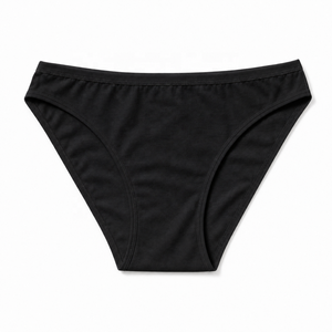 Slip Bikini in Cotone Biologico GOTS per Donne, Vita Bassa, Taglio Alto, Morbidi e Traspiranti, Vendita all'Ingrosso, Logo Personalizzato, Ecologici - Product Image 2
