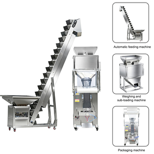 Máquina automática vertical para envasar cubos de hielo, gránulos, arroz, frijoles, granos, alimentos congelados, nueces, semillas, con función de llenado y sellado. - Product Image 3