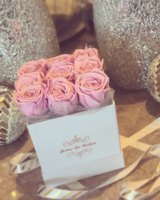 Boîte à fleurs en papier d'emballage cadeau portable personnalisée, seau à fleurs, boîte à roses pour la Saint-Valentin avec corde, fête de mariage