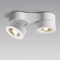 Projecteur LED moderne ultra-mince monté en surface réglable à 180 angle de faisceau pliant rotatif pour l'éclairage du salon