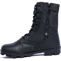 Échantillon de support OEM Bottes tactiques pour hommes Bottes du désert spéciales Bottes de combat durables en cuir Chaussures de randonnée extérieures à la cheville