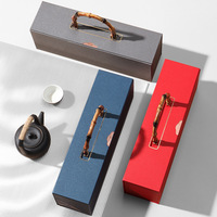 Vente en gros coffret cadeau vide en papier spécial personnalisé 12 petites canettes panier rigide de luxe emballage de thé gaufrage matériaux recyclés