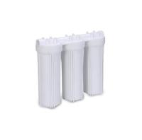 Boîtier de filtre triple en plastique de 10 pouces, 3 étages, bouteille filtrante, boîtier de filtration de sédiments triple
