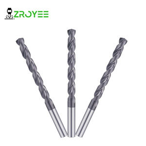 Vollhartmetall-Bohrer mit TiAlN-Beschichtung, 2 Schneiden, selbstzentrierend, kurze/lange Schneidlänge optional, für Edelstahl und Kohlenstoffstahl - Product Image 5