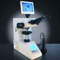Sistema de Prueba de Microdureza con Torreta Motorizada HUAYIN, Probador de Dureza Electrónico para Control de Calidad de Metales