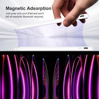 Stylet universel pour tablette Android et téléphone portable Meepss MPS1012, corps métallique, pointe remplaçable, attraction magnétique, sans latence