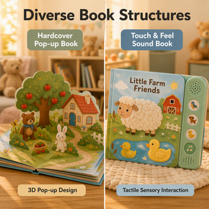 <span class=keywords><strong>Libro</strong></span> de Sonidos Personalizado para Niños, <span class=keywords><strong>Libro</strong></span> Educativo Interactivo de Papel, Manualidades para Niños, <span class=keywords><strong>Libro</strong></span> de Audio Multisonido, Solución de Marca, Accesorio - Product Image 3