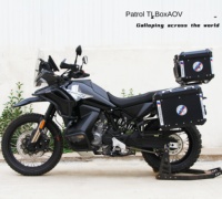CVK Toulouse Side Box Boîte arrière de moto en alliage d'aluminium Capacité 6L Pièce de rechange Spring Breeze 800MT/700MT Trois boîtes Nouveau 1