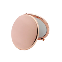 Compact Double-Sided Foldable Round Vanity Makeup Mirror for Women Girls Portable Travel Cosmetic Mirror Pocket Purse Handbag