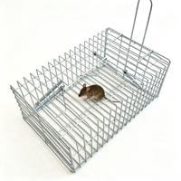 Piège à souris réutilisable en métal, cage de capture humaine pour rongeurs vivants, attrape-souris sans tuer pour la maison, le jardin, la ferme, lutte antiparasitaire